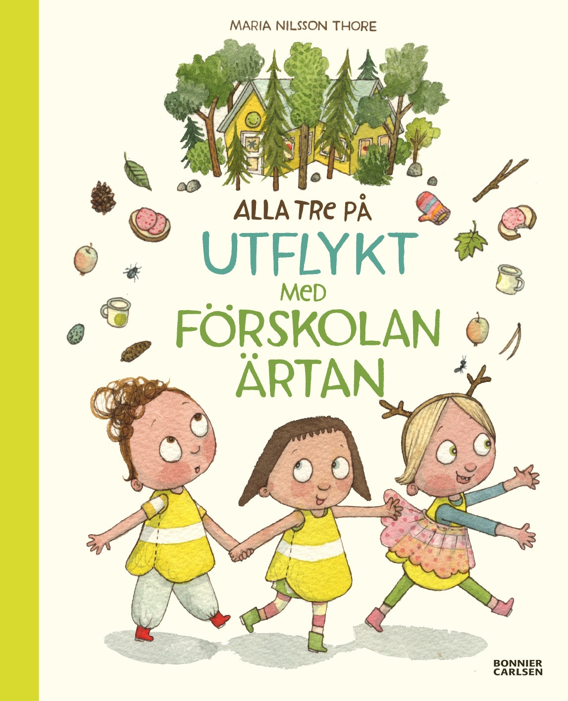 Alla tre på utflykt med förskolan Ärtan